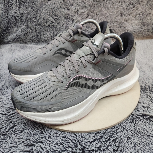 Saucony Tempus Gray Running Shoes Sneakers Women's Size 10.5 - Picture 4 of 9